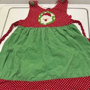 Cactus Red and Green Polka Dot Kids Dress